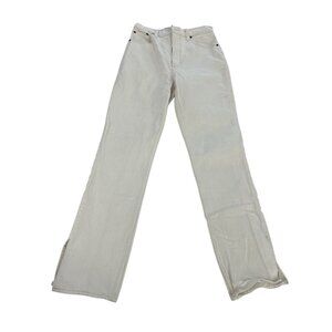 Abercrombie & Fitch Jeans Ultra High Rise 27/4R Ivory Off-White Ankle Straight